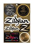 Zildjian Vinyl Sticker Sheet 7 Uniques Stickers